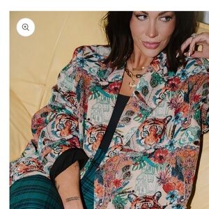 Dressed in LALA Scorpio Coat in Wild Soul Jacquard S/M